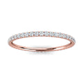 The Whisper Eternity: 0.34-4 CTW Round Diamond Micro-Pave Full Eternity Band in 14K Rose Gold Ring