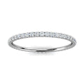 The Whisper Eternity: 0.34-4 CTW Round Diamond Micro-Pave Full Eternity Band in Platinum Ring
