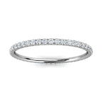 The Whisper Eternity: 0.34-4 CTW Round Diamond Micro-Pave Full Eternity Band in Platinum Ring