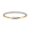 The Sovereign Eternity: 0.34 CTW Round Diamond Multi-Row Bold Full Eternity Band in 18K Yellow Gold Ring