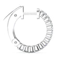 The Helena Inside-Out: 1.00 CTW Round Lab-Grown Diamond Premium Huggie Hoop Earrings 18K Gold