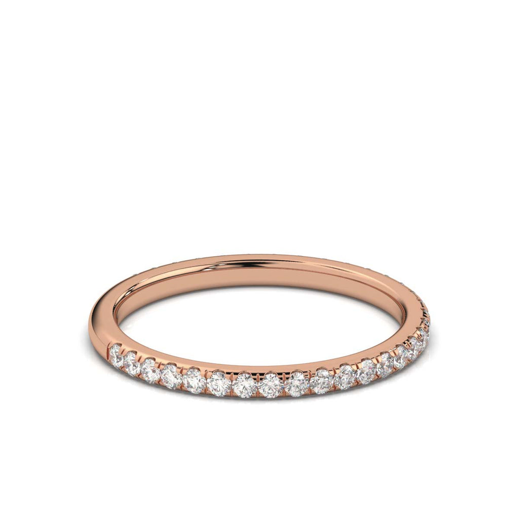 The Whisper Eternity: 0.46 CTW Micro-Pavé Diamond Band 14K-18K Gold/Platinum