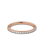 The Whisper Eternity: 0.46 CTW Micro-Pavé Diamond Band 14K-18K Gold/Platinum