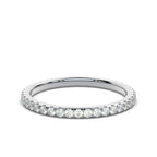 The Whisper Eternity: 0.46 CTW Micro-Pavé Diamond Band 14K-18K Gold/Platinum