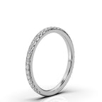 The Whisper Eternity: 0.46 CTW Micro-Pavé Diamond Band 14K-18K Gold/Platinum