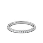 The Whisper Eternity: 0.46 CTW Micro-Pavé Diamond Band 14K-18K Gold/Platinum