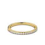 The Whisper Eternity: 0.46 CTW Micro-Pavé Diamond Band 14K-18K Gold/Platinum