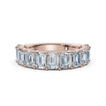 The Paradigm Band: 2.20 CTW Emerald-Cut Lab-Grown Diamond Ring in 14K Rose Gold