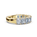 The Paradigm Band: 2.20 CTW Emerald-Cut Lab-Grown Diamond Ring in 18K Yellow Gold