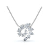 The Aurora Pendant: 2.89 CTW Multi-Shape Lab-Grown Diamond Spiral Galaxy Necklace (14K Gold/Platinum)