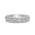 0.76 CTW Entwined Multi-Halo Diamond Band in 14K White Gold Ring