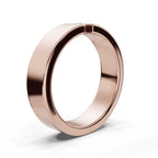 The Apex: 4.2mm Tension-Set Floating Diamond Band in 14K Rose Gold Ring