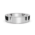 The Apex: 4.2mm Tension-Set Floating Diamond Band in 14K White Gold Ring