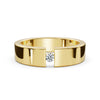 The Apex: 4.2mm Tension-Set Floating Diamond Band in 18K Yellow Gold Ring