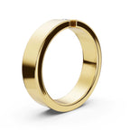 The Apex: 4.2mm Tension-Set Floating Diamond Band in 14K Yellow Gold Ring