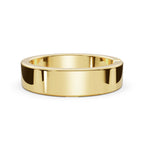The Apex: 4.2mm Tension-Set Floating Diamond Band in 14K Yellow Gold Ring