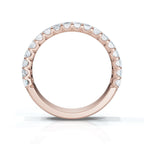 The Louvre: 1.62 CTW Emerald-Cut Diamond Scallop Eternity Band 14K-18K Gold/Platinum Bracelet