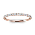 1.2mm Micro-Pavé Lab-Grown Diamond Eternity Band in 14K Rose Gold Ring