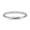 The Whisper: 1.2mm Micro-Pavé Lab-Grown Diamond Eternity Band in 14K White Gold Ring