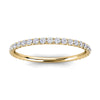 The Whisper: 1.2mm Micro-Pavé Lab-Grown Diamond Eternity Band in 14K Yellow Gold Ring
