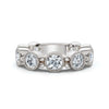 The Heirloom Halo: 2.25 CTW Milgrain Bezel Eternity Band in Premium Platinum