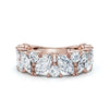 The Mosaic: 2.02 CTW Mixed-Shape Marquise & Round Diamond Band in 14K Rose Gold rING