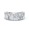 The Mosaic: 2.02 CTW Mixed-Shape Marquise & Round Diamond Band in Solid Platinum Ring