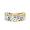 The Mosaic: 2.02 CTW Mixed-Shape Marquise & Round Diamond Band in 18K Yellow Gold Ring