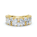 The Mosaic: 2.02 CTW Mixed-Shape Marquise & Round Diamond Band in 14K Yellow Gold