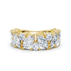 The Mosaic: 2.02 CTW Mixed-Shape Marquise & Round Diamond Band in 14K Yellow Gold