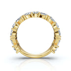 The Mosaic: 2.02 CTW Mixed-Shape Marquise & Round Diamond Band in 14K Yellow Gold