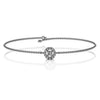 The Aura Halo: 0.17 CTW Floating Round Lab-Grown Diamond Halo Chain Bracelet 14K Gold