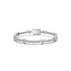The Heartstrings Station: 1.89 CTW Bezel & Sweetheart Diamond Tennis Bracelet 14K-18K Gold/Platinum