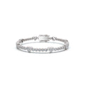 The Heartstrings Station: 1.89 CTW Bezel & Sweetheart Diamond Tennis Bracelet 14K-18K Gold/Platinum