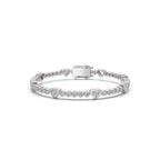 The Heartstrings Station: 1.89 CTW Bezel & Sweetheart Diamond Tennis Bracelet 14K-18K Gold/Platinum