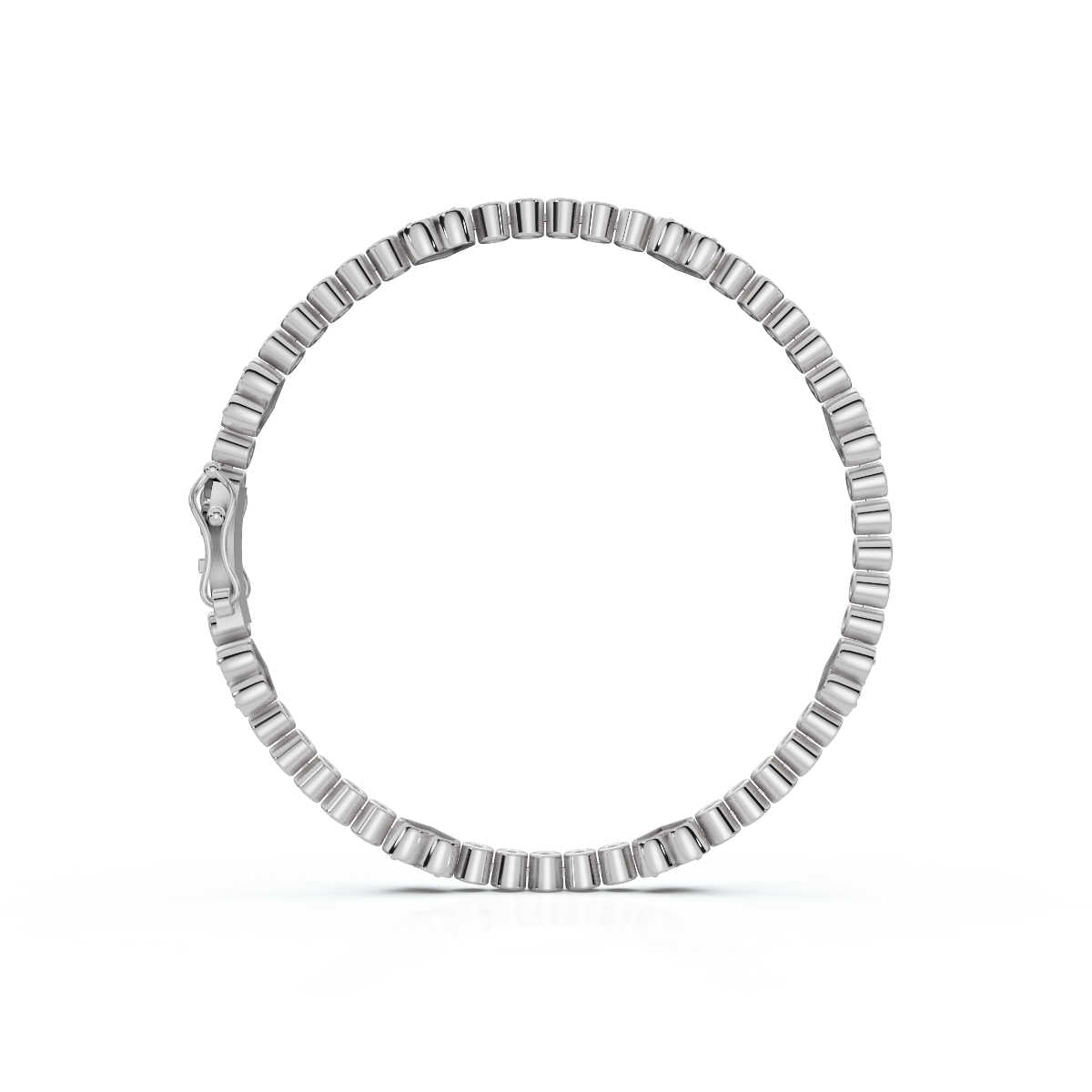 The Heartstrings Station: 1.89 CTW Bezel & Sweetheart Diamond Tennis Bracelet 14K-18K Gold/Platinum