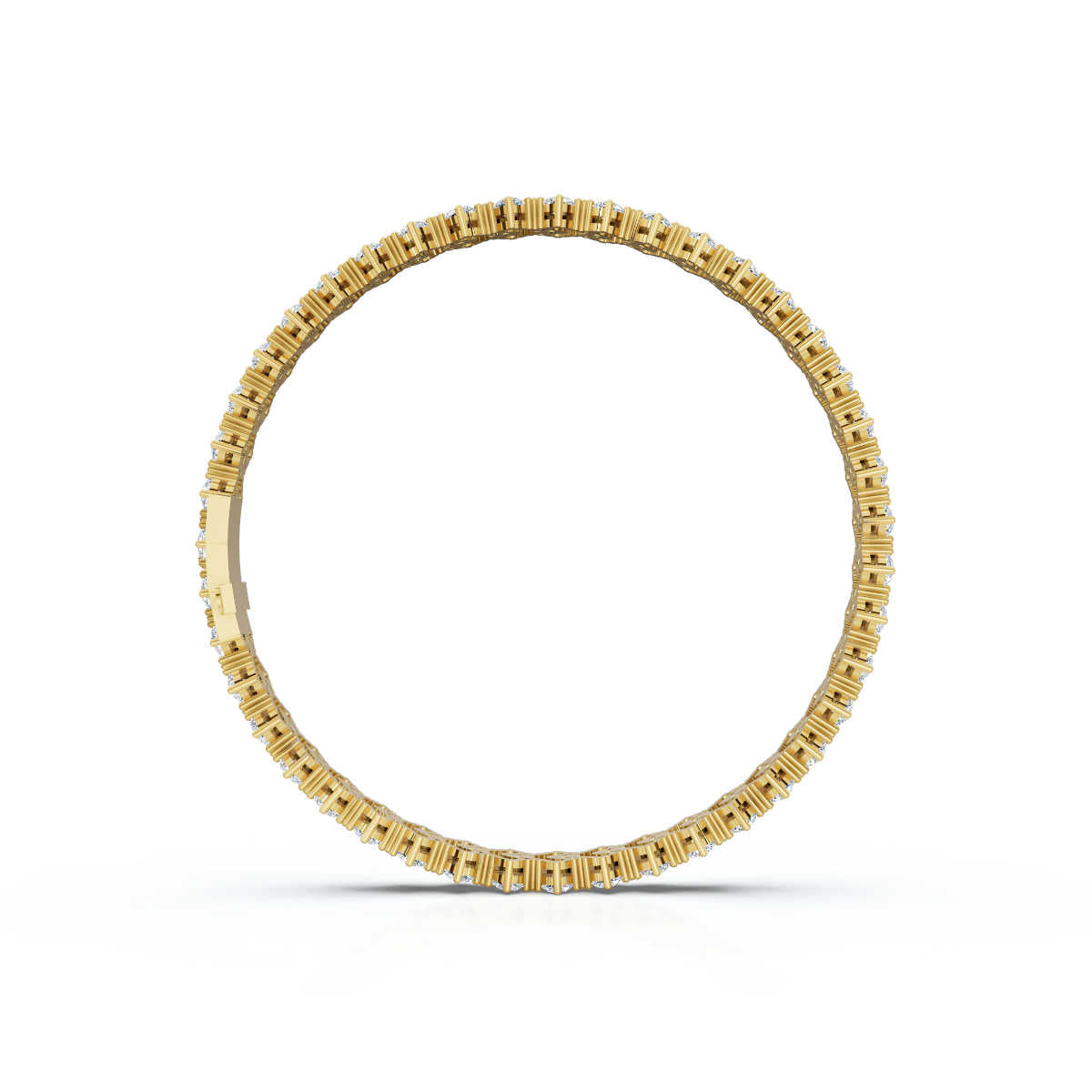 The Royal Lattice: 10.24 CTW Staggered Double-Row Diamond Tennis Bracelet 14K-18K Gold/Platinum