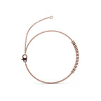 The Stella Arc: 0.88 CTW Round Lab-Grown Diamond Multi-Strand Adjustable Bar Bracelet Gold/Platinum