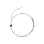 The Stella Arc: 0.88 CTW Round Lab-Grown Diamond Multi-Strand Adjustable Bar Bracelet Gold/Platinum