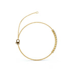 The Stella Arc: 0.88 CTW Round Lab-Grown Diamond Multi-Strand Adjustable Bar Bracelet Gold/Platinum
