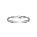 The Valencia ID: 0.75 CTW Round Lab-Grown Diamond Cuban Link Bracelet 14K-18K Gold/Platinum