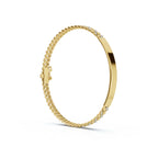 The Valencia ID: 0.75 CTW Round Lab-Grown Diamond Cuban Link Bracelet 14K-18K Gold/Platinum