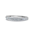 The Grand Palace: 7.93 CTW Baguette & Round Diamond Triple-Row Bangle 14K Gold/Platinum