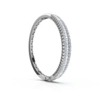 The Grand Palace: 7.93 CTW Baguette & Round Diamond Triple-Row Bangle 14K Gold/Platinum