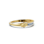 The Grand Palace: 7.93 CTW Baguette & Round Diamond Triple-Row Bangle 14K Gold/Platinum