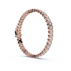 The Horizon Link: 2.03 CTW Half-Bezel Diamond Tennis 14K-18K Gold/Platinum Bracelet