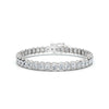 The Horizon Link: 2.03 CTW Half-Bezel Diamond Tennis Bracelet 14K-18K Gold/Platinum