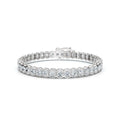 The Horizon Link: 2.03 CTW Half-Bezel Diamond Tennis Bracelet 14K-18K Gold/Platinum