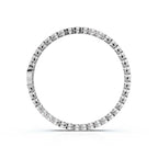 The Horizon Link: 2.03 CTW Half-Bezel Diamond Tennis Bracelet 14K-18K Gold/Platinum