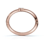 The Continuum Wave: Asymmetric Multi-Shape 0.50 CTW Diamond Ribbon Bangle 14K-18K Gold/Platinum